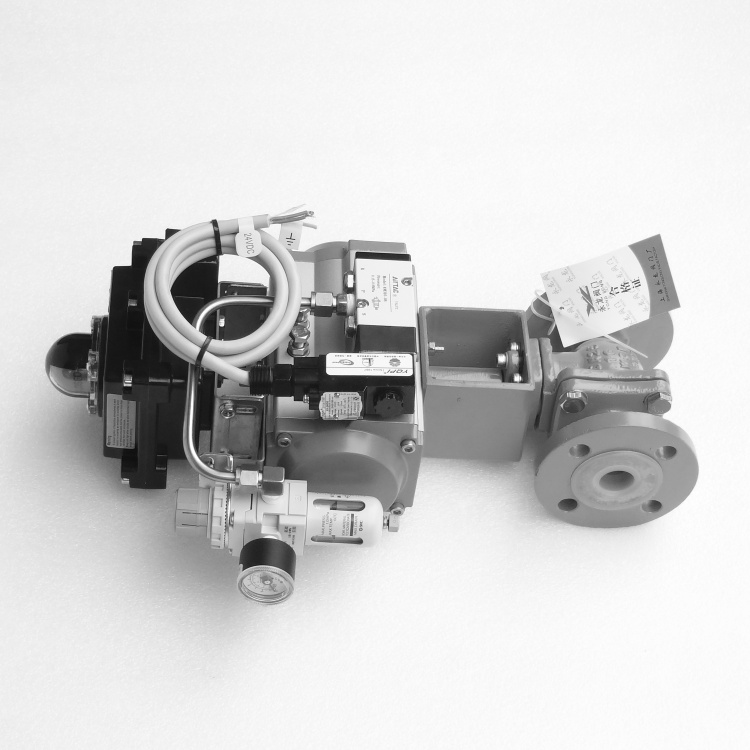  Fluorine lined pneumatic ball valve