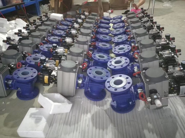 气动衬氟球阀图片 气动衬氟球阀图片